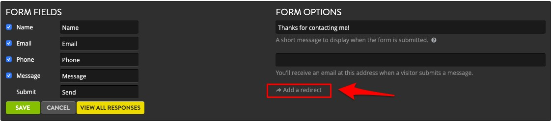 Strikingly Form Options Strikingly Form Options